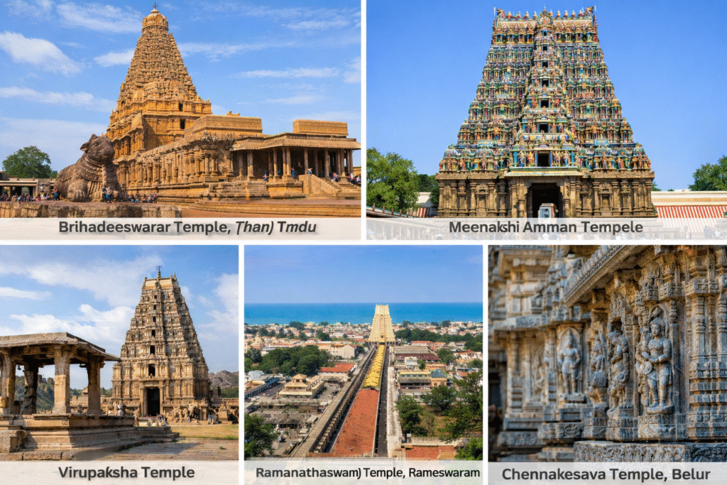 ancient temples in south india
